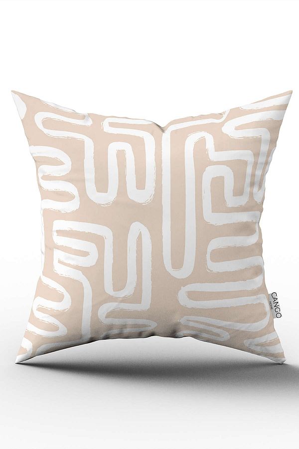 Cango Home-White Bohemian Scandinavian Digital Trim Case - Geometric Pattern 1