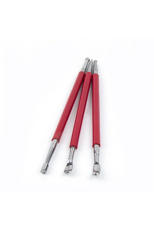AiryFooT-Hobby Leather Pattern Tracing Set of 3 Embossing Carving Set Leather Hand Tool 1