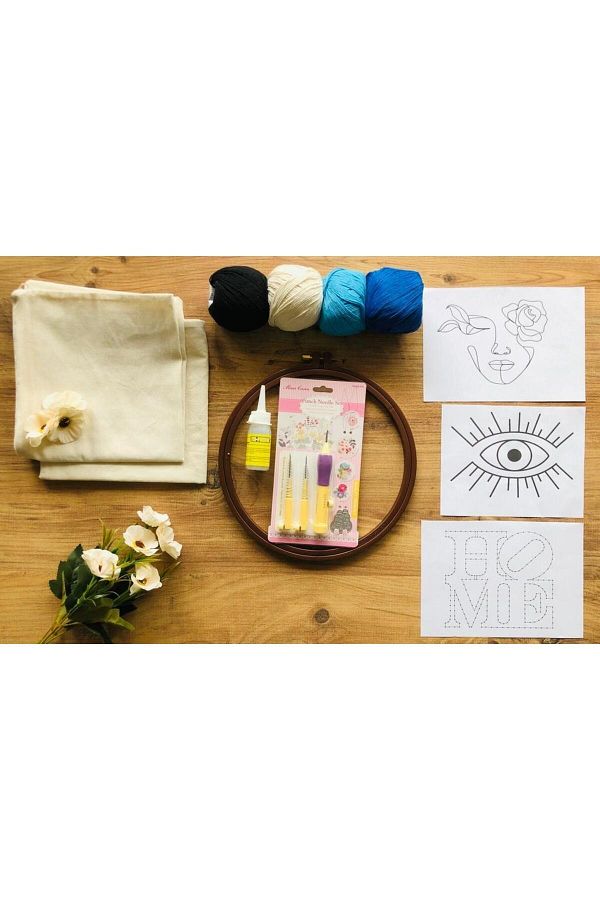 İDİL-Gift Punch Pillow Embroidery Set 001 1
