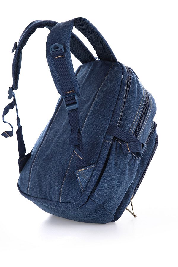 Navy canvas backpack clearance