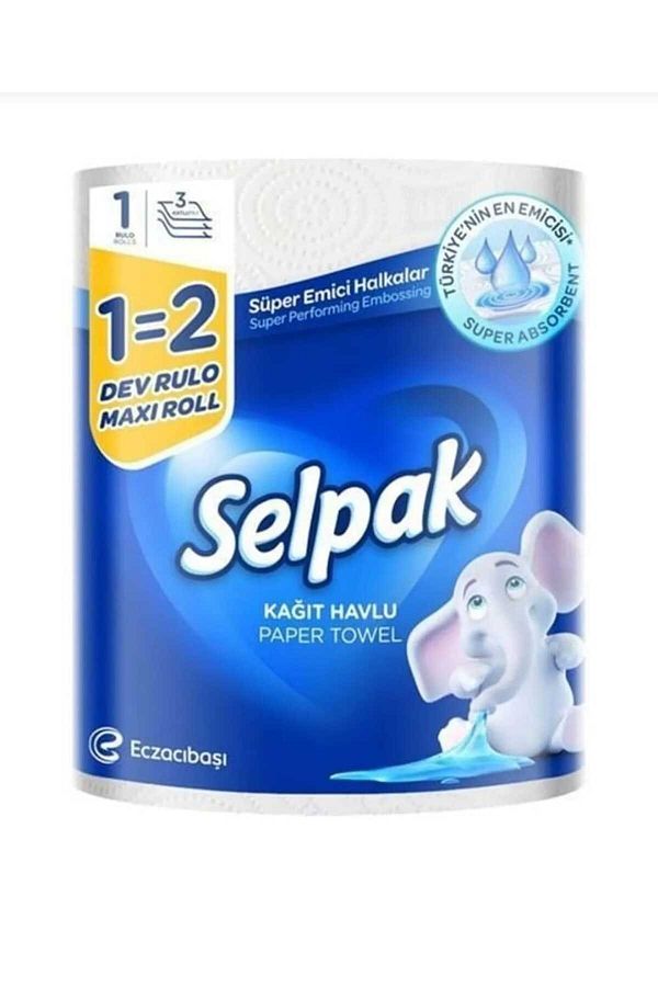Selpak-GIANT ROLL TOWEL 3 LAYER 1=2 1