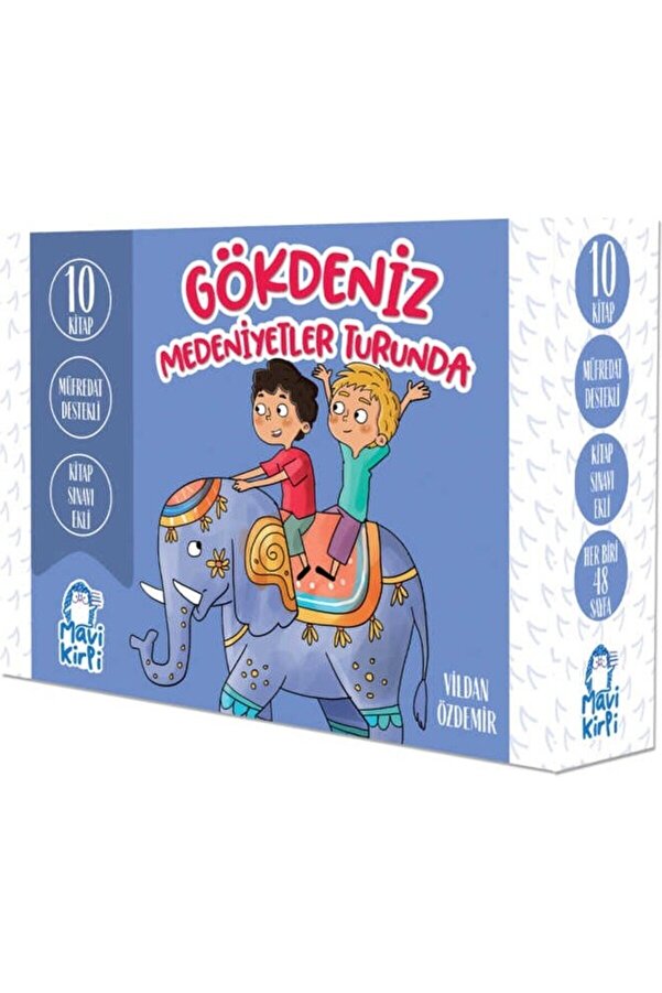 Mavi Kirpi Gökdeniz Medeniyetler Turunda - 3. Sınıf Hikâye Seti (10 Kitap) - Vildan Özdemir