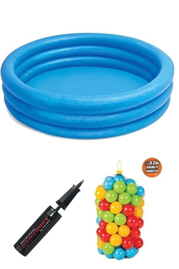 Fırsat Oyuncak Kristal Havuz + 100 Adet 6cm Top + Pompa