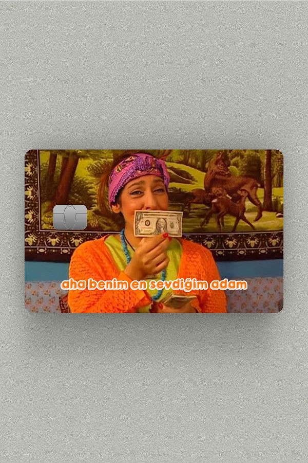 Namgo-Cennet Mahallesi Pink My Favorite Man Card Sticker Coated With/Without Chip 1