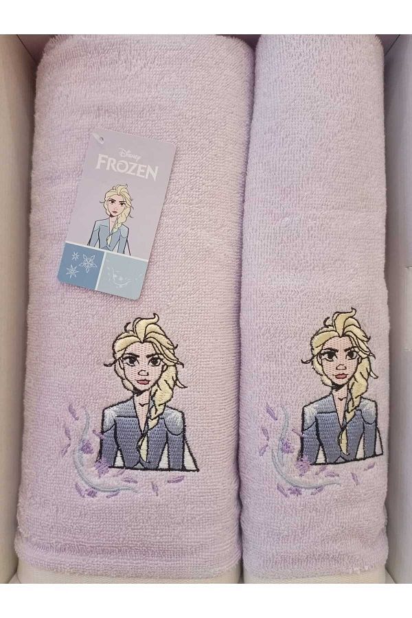Ozdilek OZD LEK DSNY FROZEN LEF LILA BATH TOWEL SET Trendyol