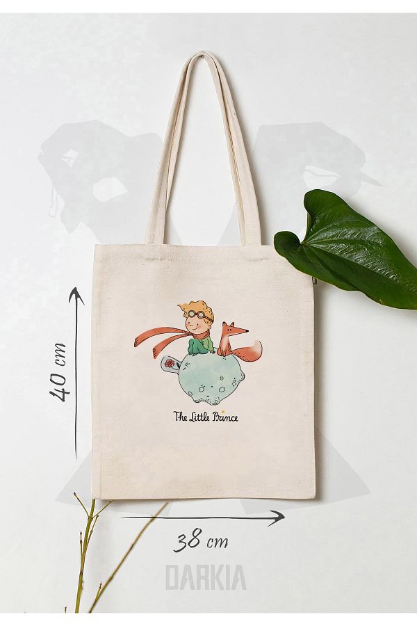 Darkia Little Prince Little Prince Printed Gift Design Canvas Tote Bag Shoulder Bag Trendyol
