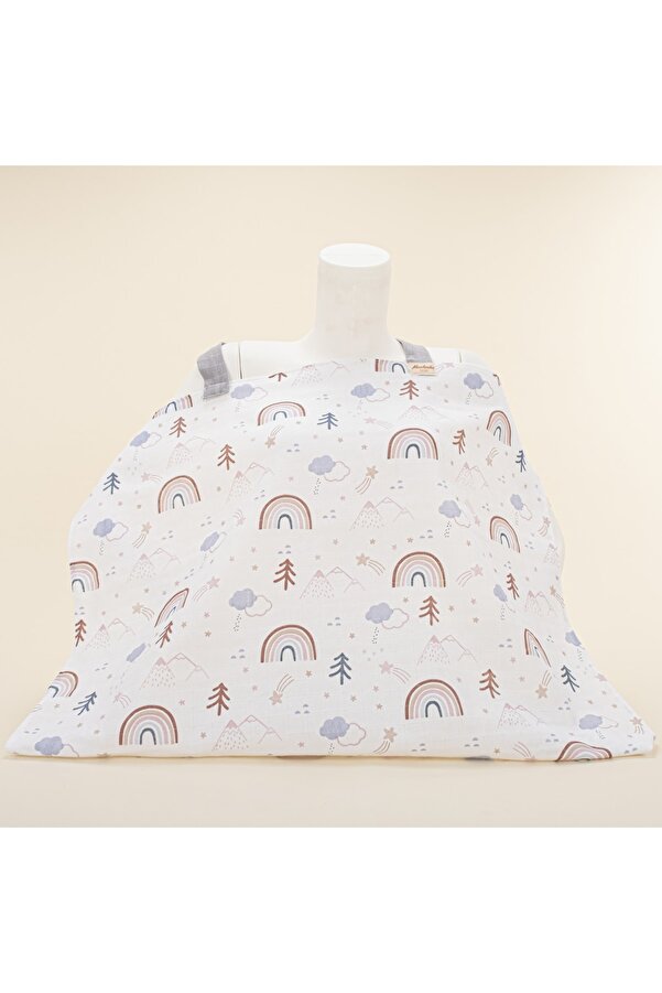 Yunikobaby Emzirme Önlüğü - Pastel Gökkuşağı