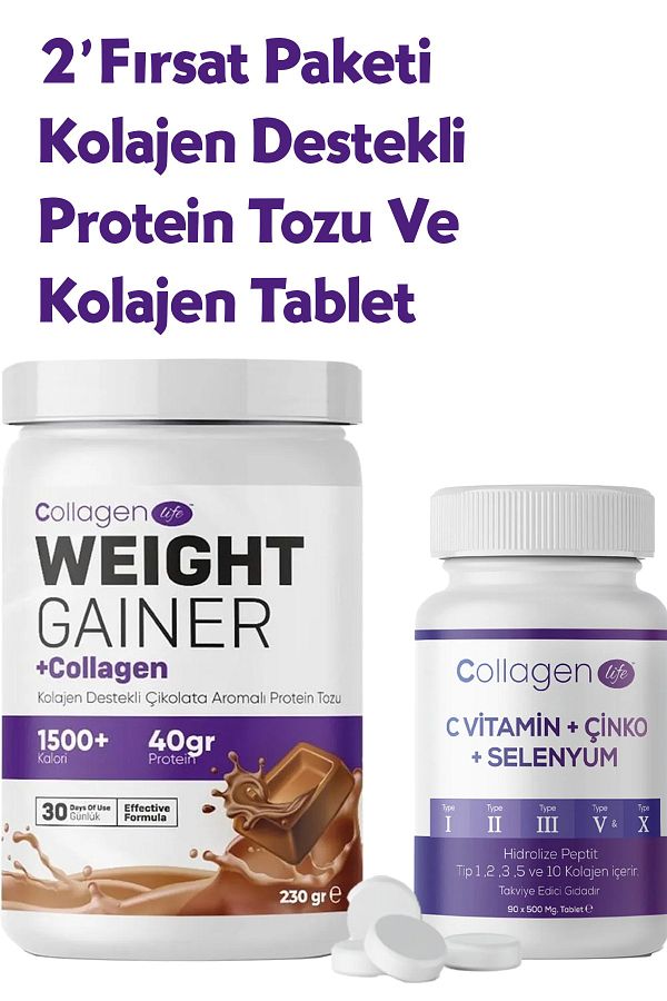 COLLAGEN LIFE-Chocolate Flavored Collagen 90 Tablets - Powder for Weight Loss and Appetite 1