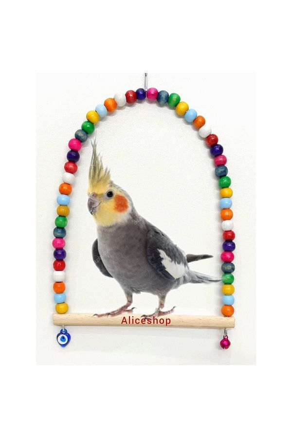 Alice Cockatiel Swing Perch Bird Toy Trendyol