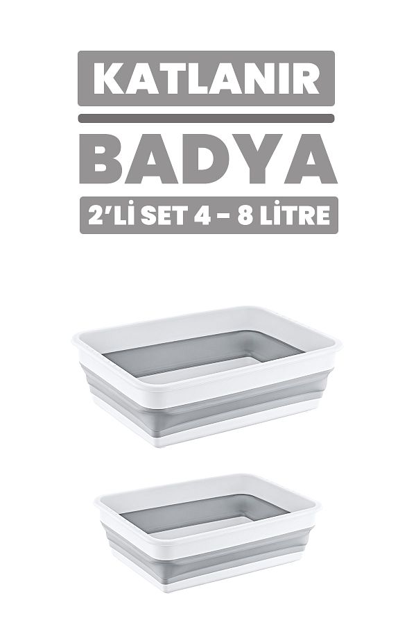 LİRAZON-Folding Basin Basin Accordion Foldable Multi-Purpose Basin Dowry Set 1