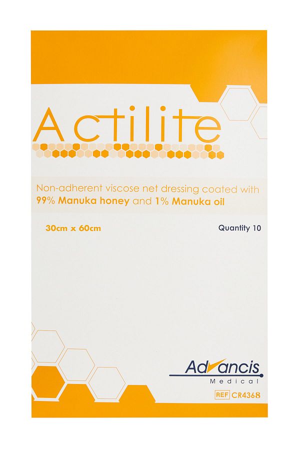 Advancis Medical UK--manuka Honey Tulle Wound Cover-actilite-30cm X 60cm X 1 Piece 1