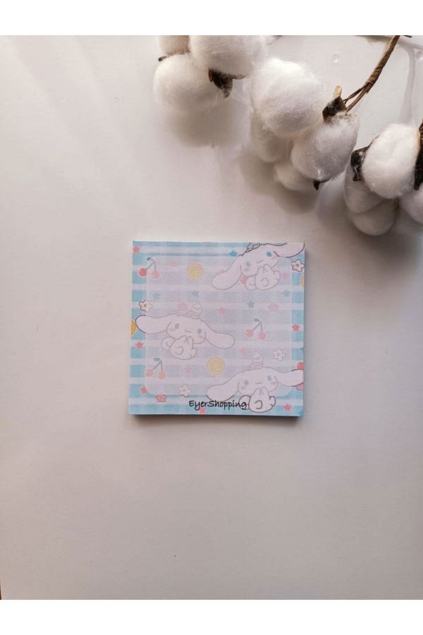 EyER Shoping-Various Figures Patterned Memopad Notepad Memo Pad Check Pluck Notebook White 1