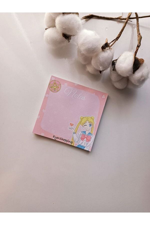 EyER Shoping-Various Figures Patterned Memopad Notepad Memo Pad Check Pluck Glue Notebook Powder 1