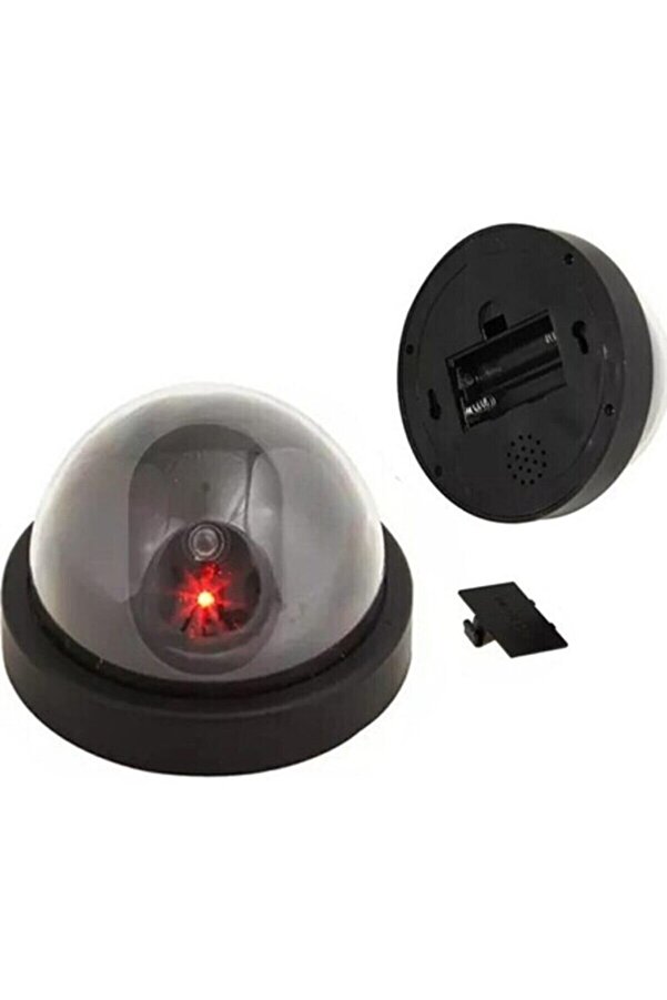 BİTERSE Hırsız Caydırıcı Sahte Dome Kamera Led Işıklı Güvenlik Kamerası