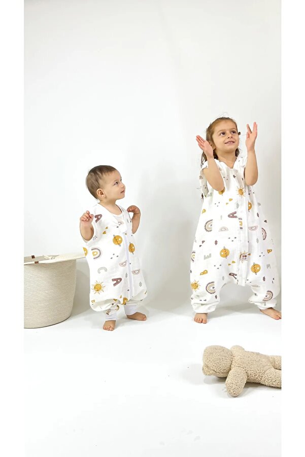 LUCEAT&PAMPER Müslin Kumaş Tek Katlı Yazlık Unisex 0,5 Tog Uyku Tulumu