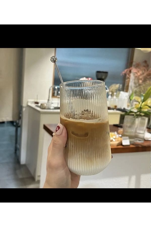 PEGA HOME-كوب زجاجي بيضاوي الشكل من البورسليكات المقاوم للحرارة 1