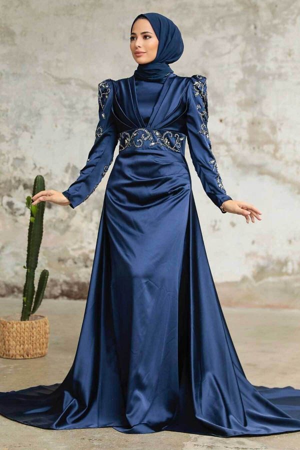Dress navy hijab clearance