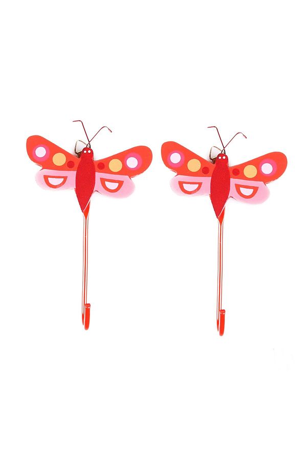 Bosphorus-Wooden 2-Piece Hanger Butterfly Shaped 12x7x0,3cm 1