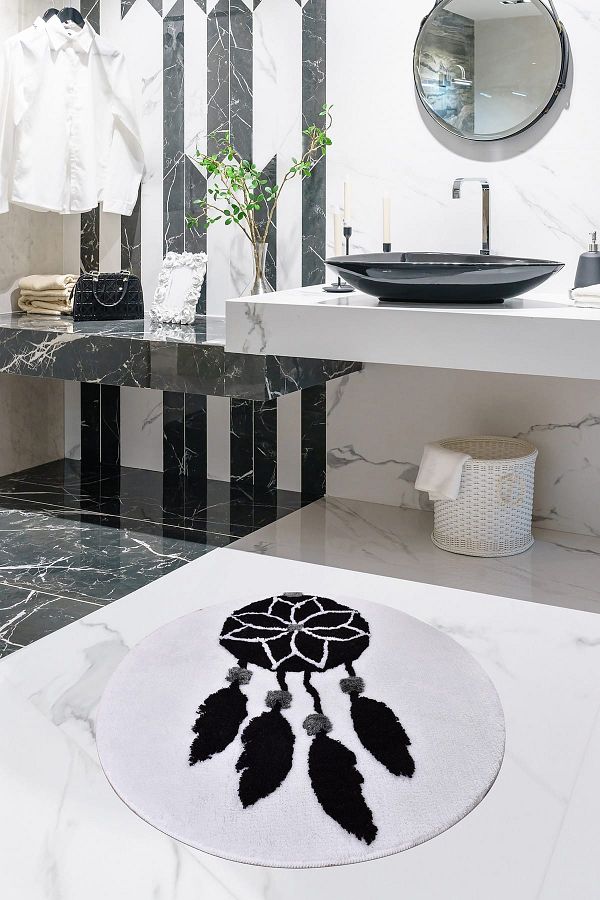 Chilai Home-Covor de baie Dream Black 90x90 Acrilic 1
