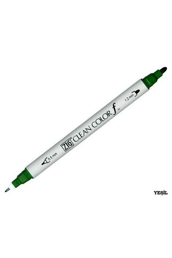 Zig-Clean Color F Tcs-6000t 040 Green Double Sided Pen 1