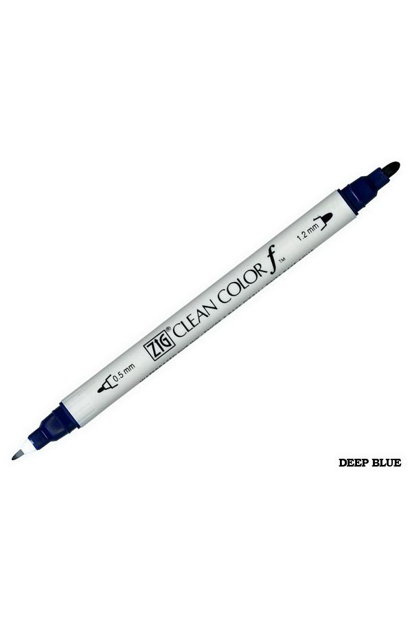 Zig-Clean Color F Tcs-6000t 035 Deep Blue Double Sided Pencil 1