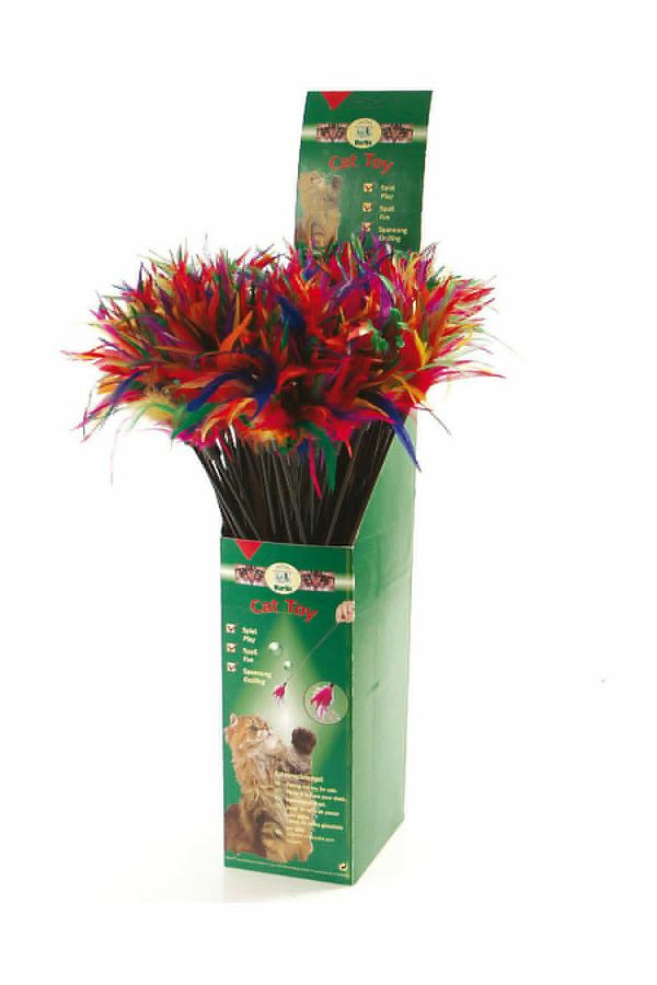 Karlie-Karlie Feathered Cat Fishing Rod 59cm 1
