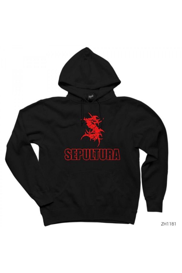 Z zepplin Men s Sepultura Black Hooded Sweatshirt Hoodie Trendyol