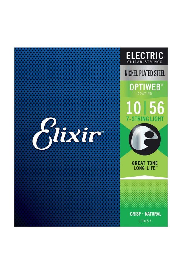 Elixir-19057 Optiweb 7 String Electric Guitar String (10-56) 1