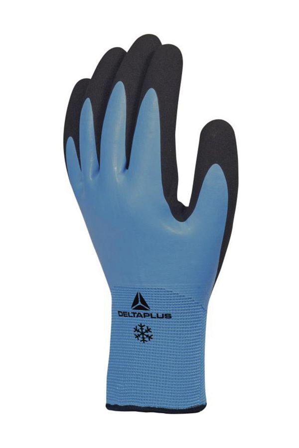 Delta Plus-Thrym Vv736 - 10" Size Acrylic Polyamide Latex Coating, 12 Pairs Work Gloves 1