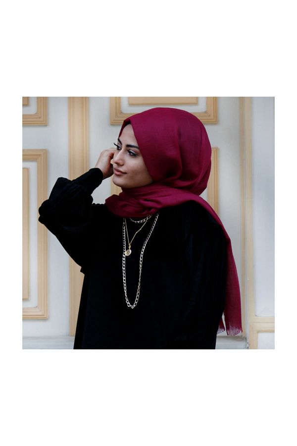 Moodbasic-Plain Cotton Shawl 1