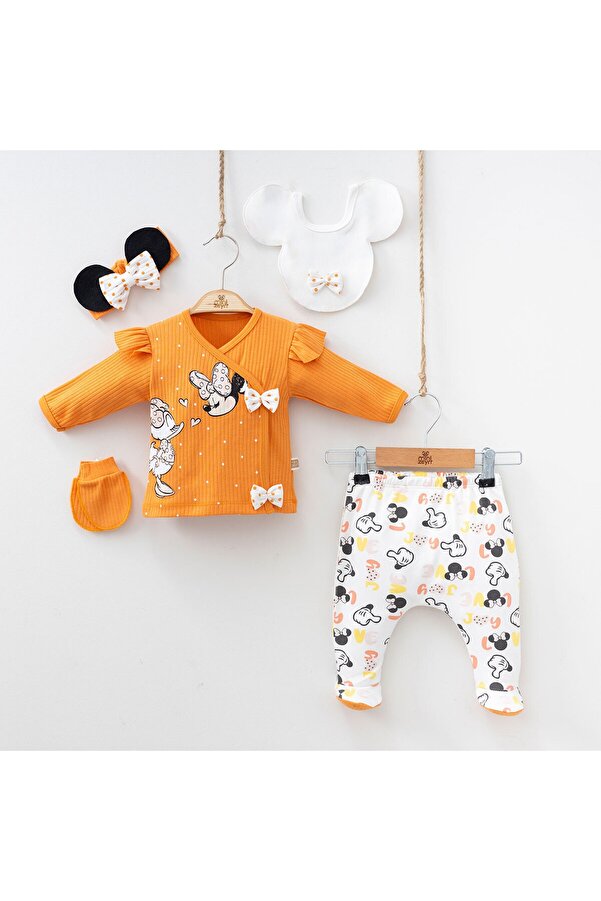 yukobaby bebeğiniz için en doğalı KIZ BEBEK YENİDOĞAN MİKİLİ 5'Lİ HASTANE ÇIKIŞI ZIBIN SETİ MCYZN7043