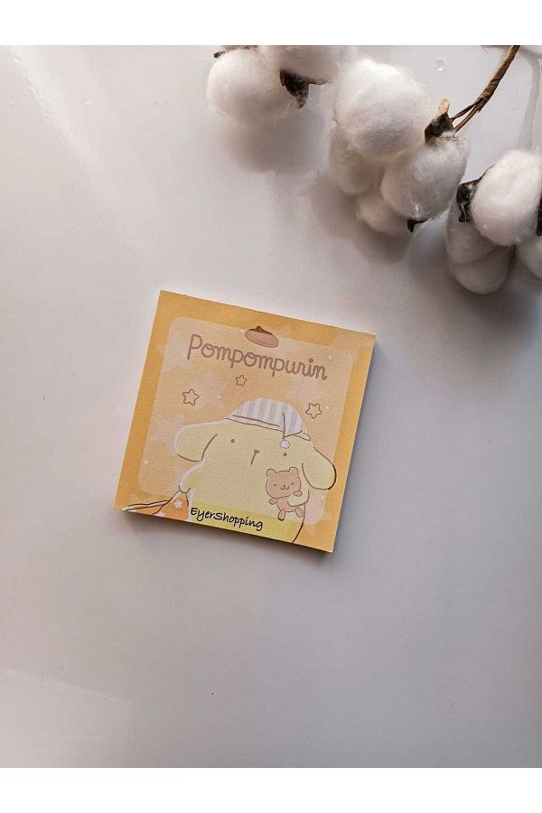 EyER Shoping-Sanrio Hello Kitty Memopad Notepad Memo Pad Check Pluck Glue Notebook Yellow 1