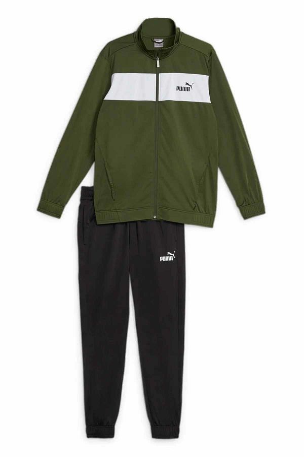 Puma Men s Raschel Fabric Men s Tracksuit Set677427 31 Khaki Trendyol