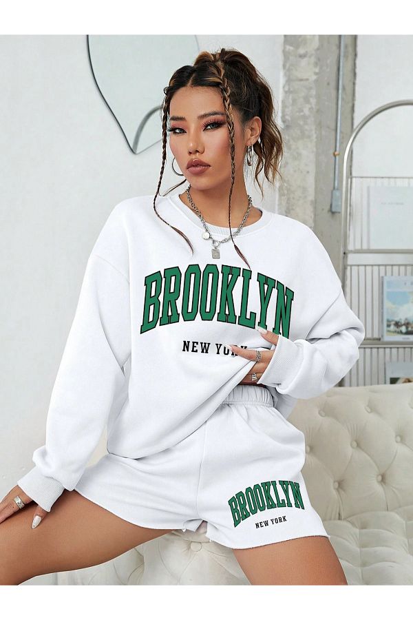Sweatshirt shorts set 2025