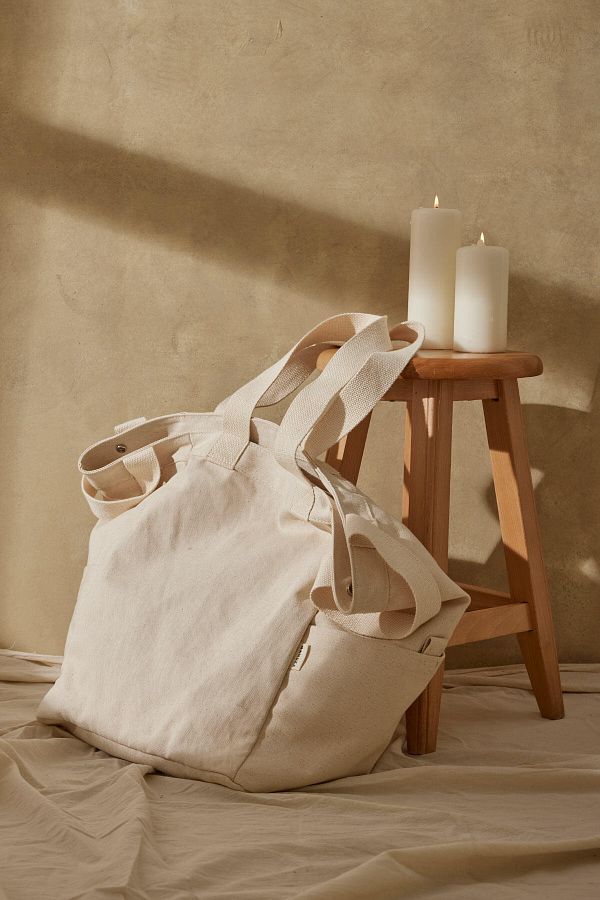 Manuka LARGE CANVAS TOTE BAG NATURAL Trendyol