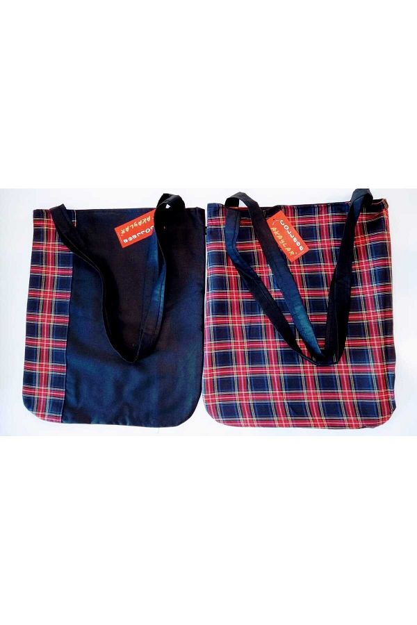 AKAYLAR Plaid Double Sided Waterproof Shoulder Bag Trendyol