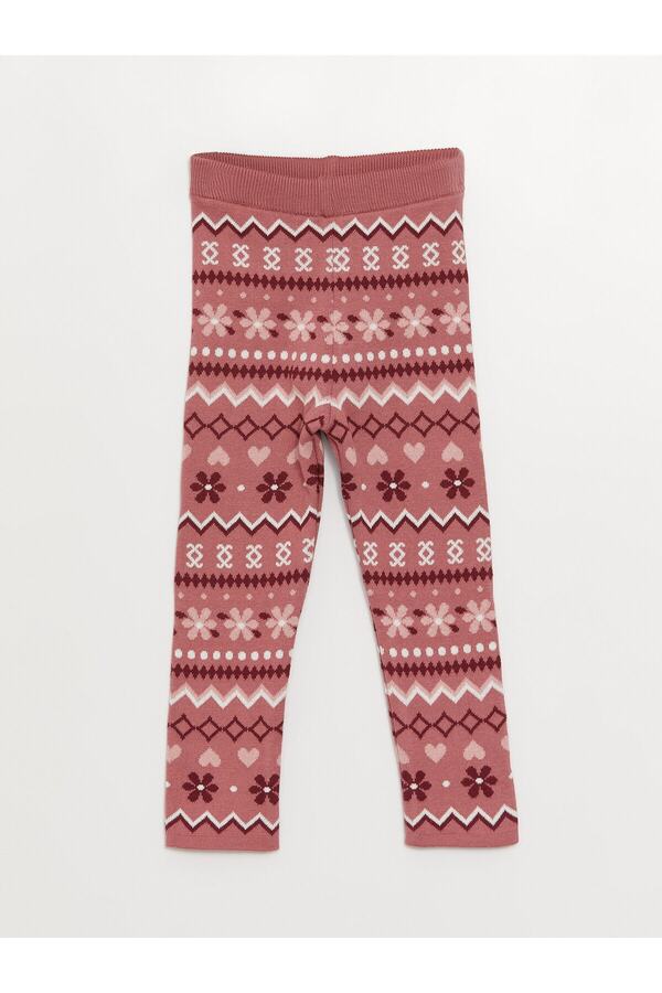 LC Waikiki-Gemusterte Strickstrumpfhose für Babys mit elastischem Bund 1