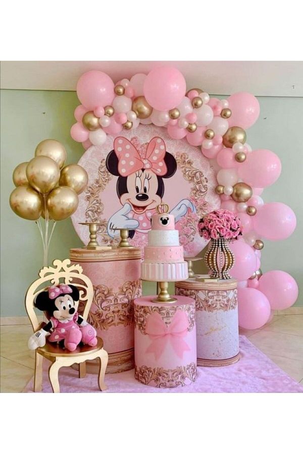 Minnie mouse sales baby shower balloons