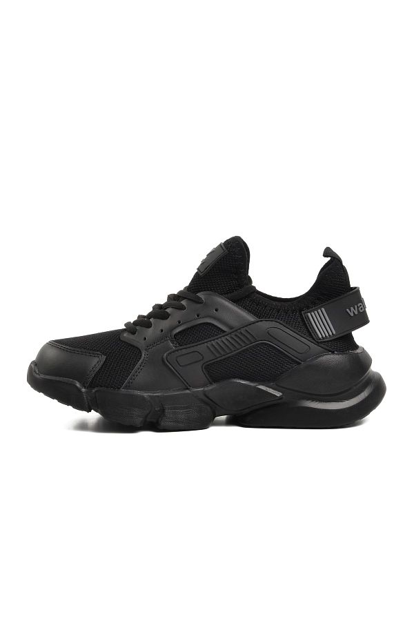 WALKWAY Lightweight and Unisex Hura Black Black Mesh Sports Shoes Trendyol