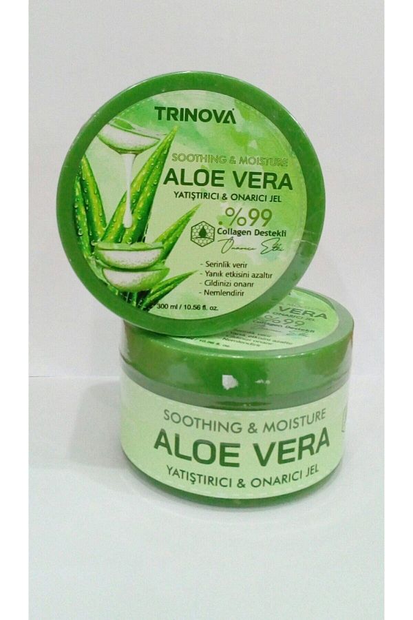 MR-Trınova Aloe Vera Gel - Soothing and Repairing, 300 Ml-2 Pack 1