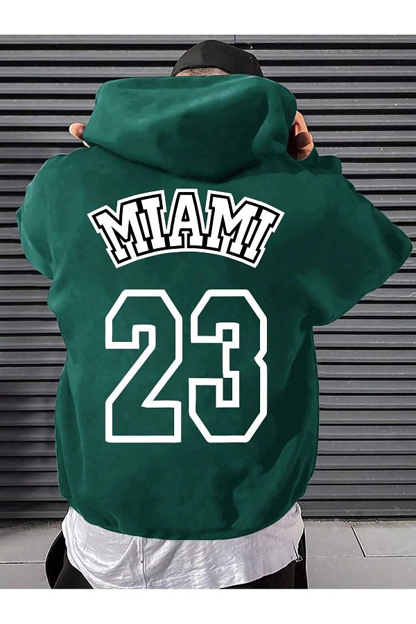 Revasser-Φούτερ με κουκούλα Unisex Miami Printed Oversize 1