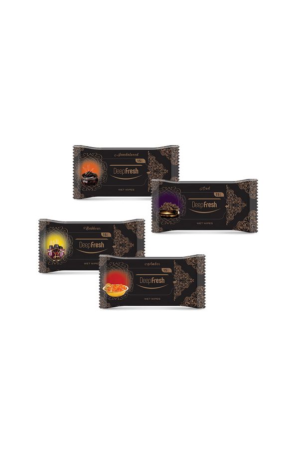 KAVASOĞLU-Deepfresh Oriental 12 Pack Pocket Wet Wipes 1
