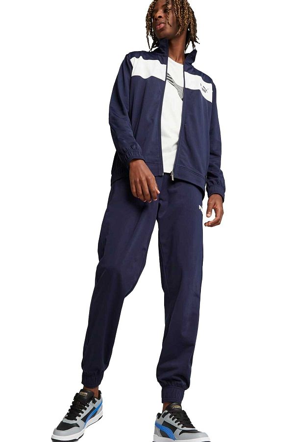 Mens navy puma tracksuit cheap