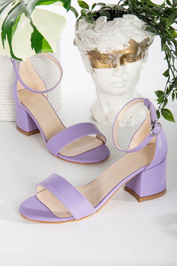Forever and Always Shoes Sandals Purple Block Trendyol