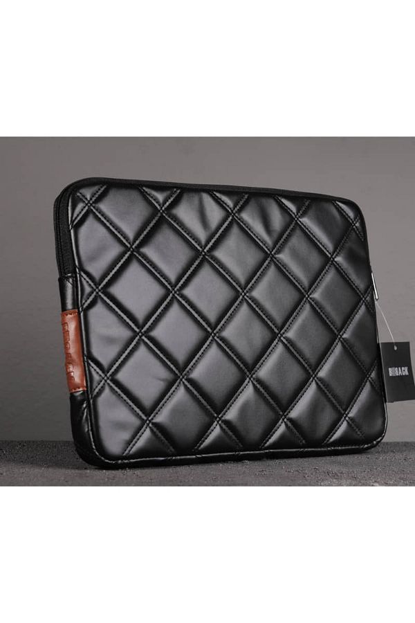 Black quilted laptop bag new arrivals