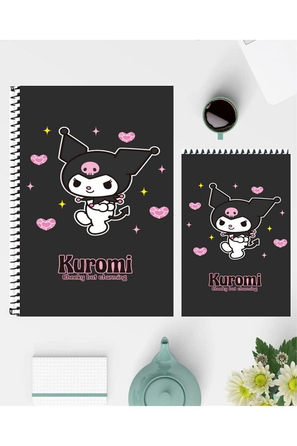 feroxby-Kuromi A5 Notebook and A6 Notepad Special Design Unlined Notebooks 1