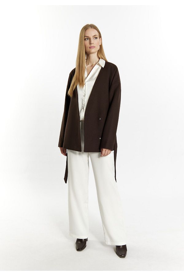 Dreimaster-Classic wool blend transition jacket baradello 1