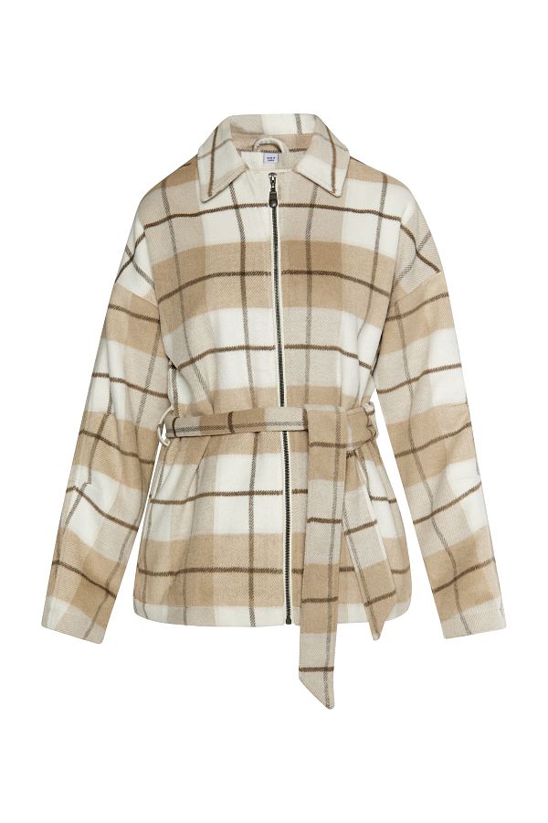 Dreimaster-Transitional jacket with checked pattern 1