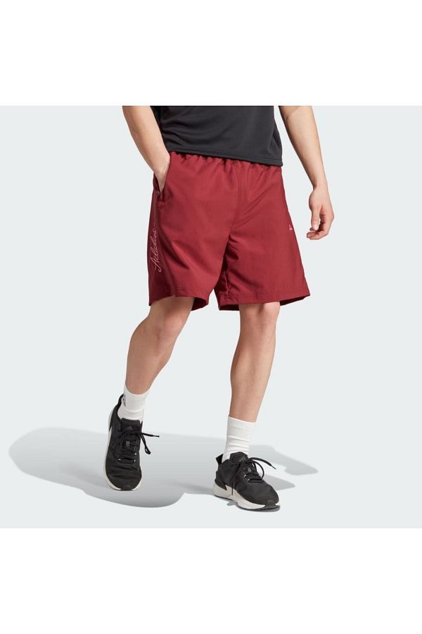 adidas Sports Shorts Burgundy Normal waist Trendyol