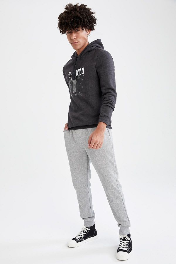 DeFacto-Slim Fit Basic Recycled Jogger Sweatpants 1